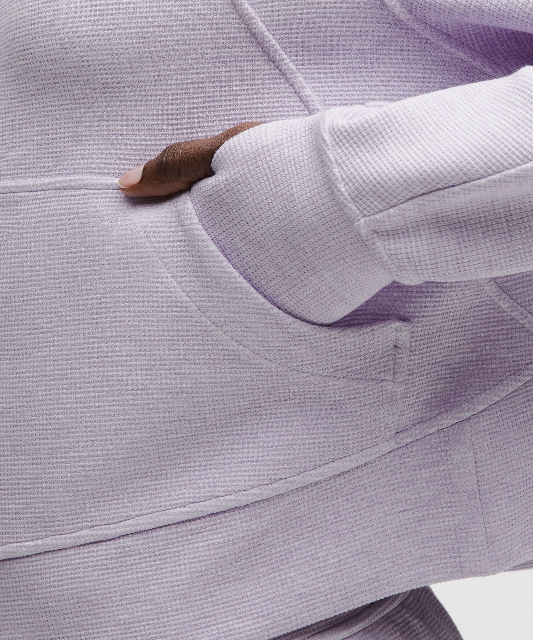 Scuba Oversized Full-Zip Hoodie *Waffle