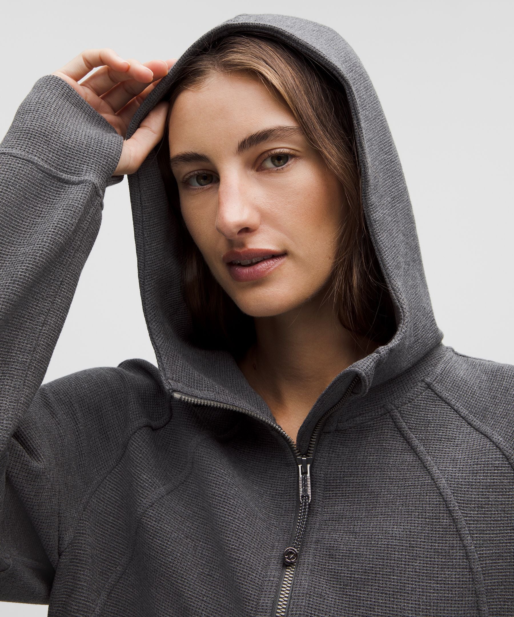 Scuba Oversized Full-Zip Hoodie *Waffle