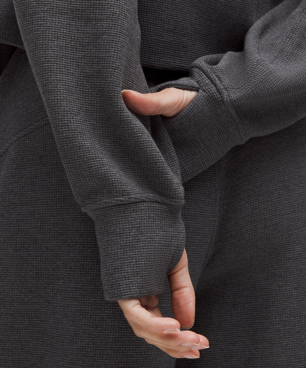 Scuba Oversized Full-Zip Hoodie *Waffle