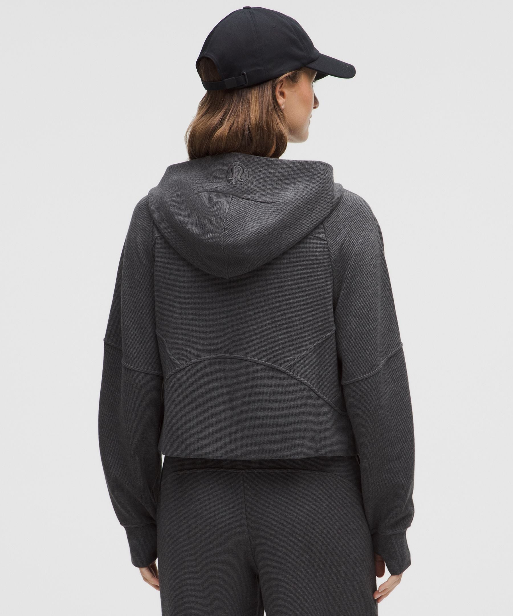 Scuba Oversized Full-Zip Hoodie *Waffle