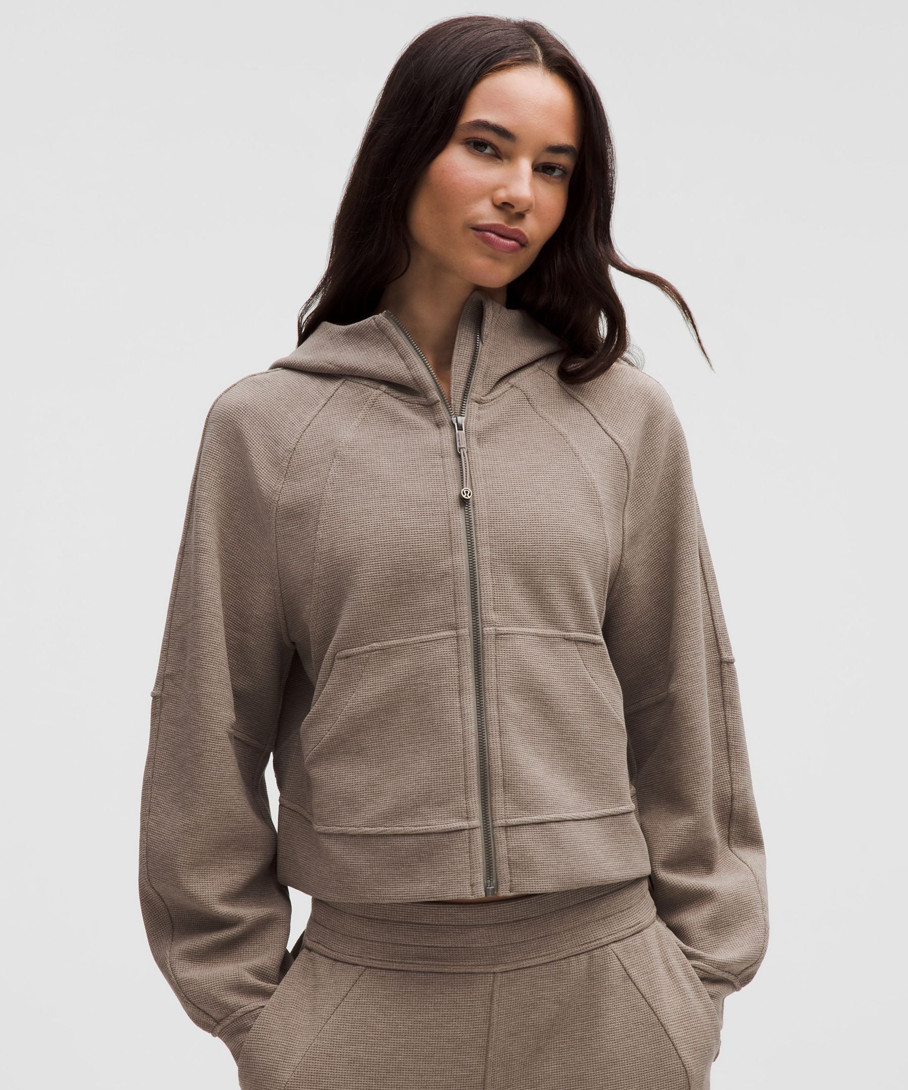 Scuba Oversized Full-Zip Hoodie *Waffle
