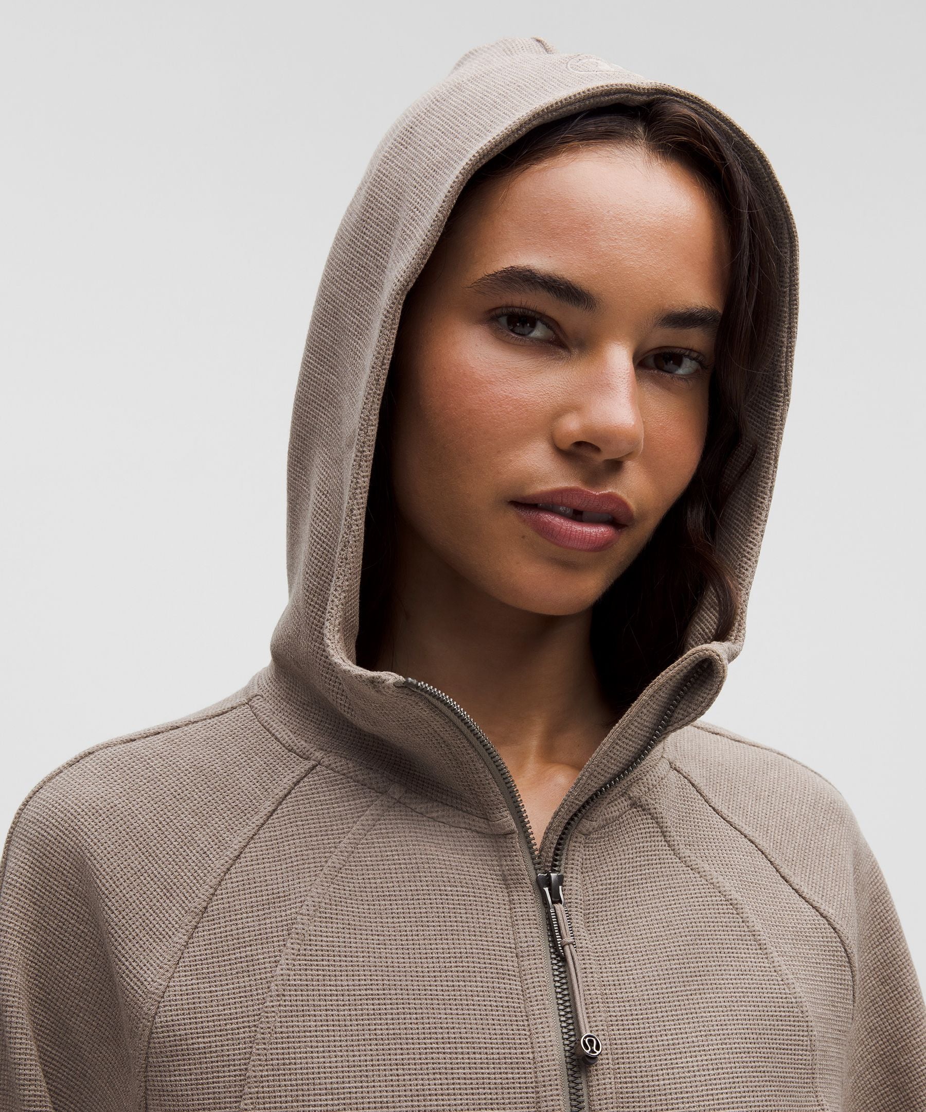 Scuba Oversized Full-Zip Hoodie *Waffle