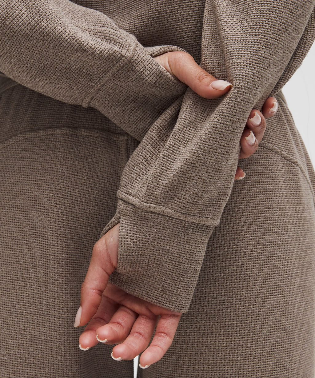 Scuba Oversized Full-Zip Hoodie *Waffle