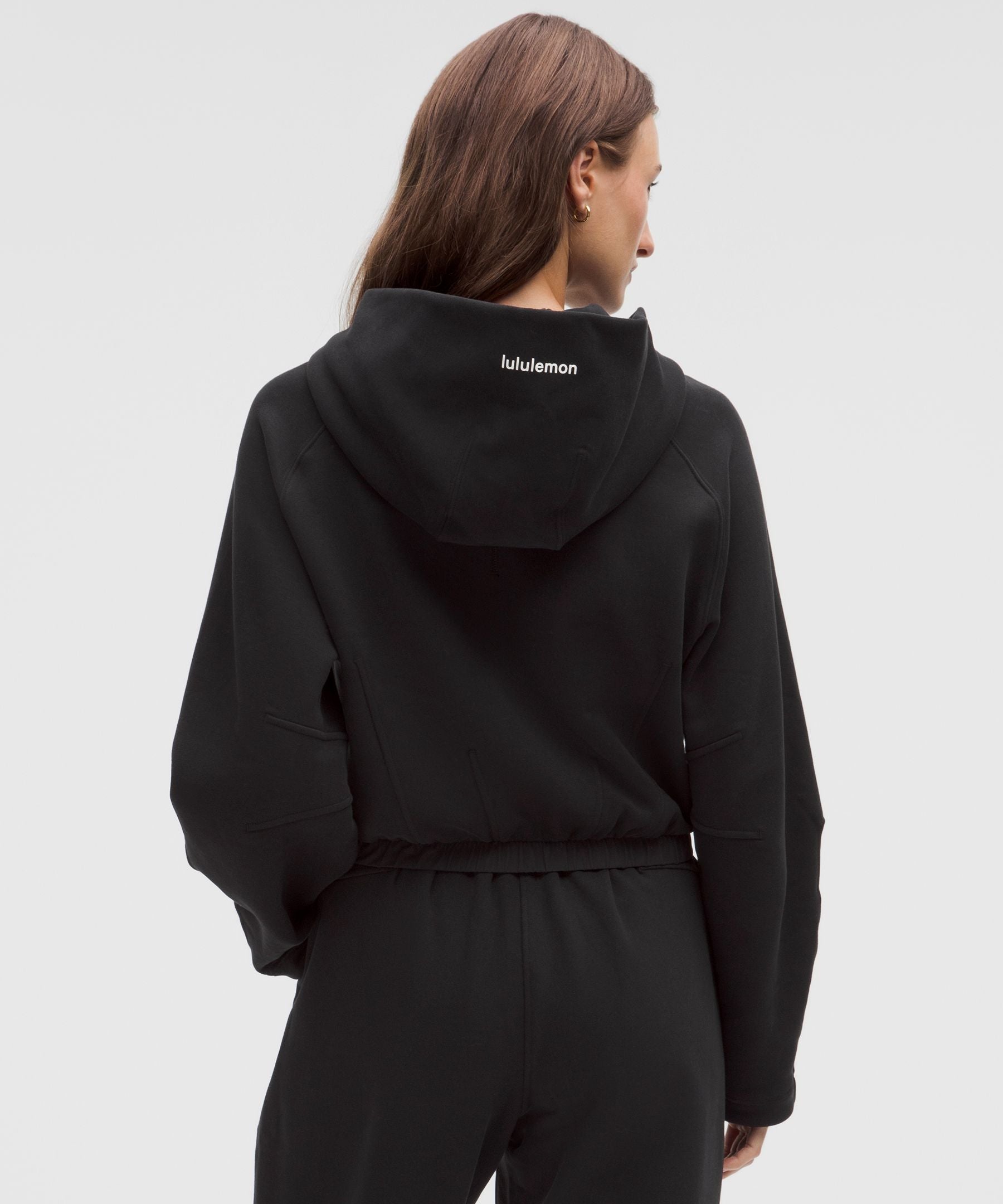 Loungeful Relaxed-Fit Full-Zip Cropped Hoodie