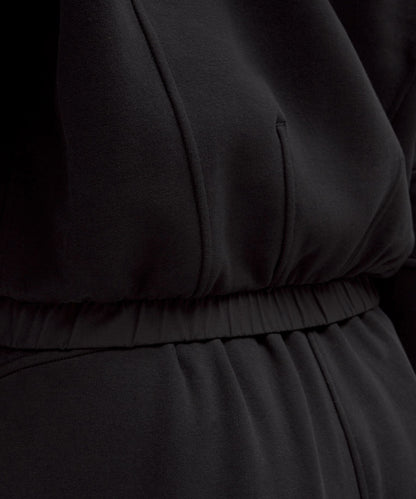 Loungeful Relaxed-Fit Full-Zip Cropped Hoodie
