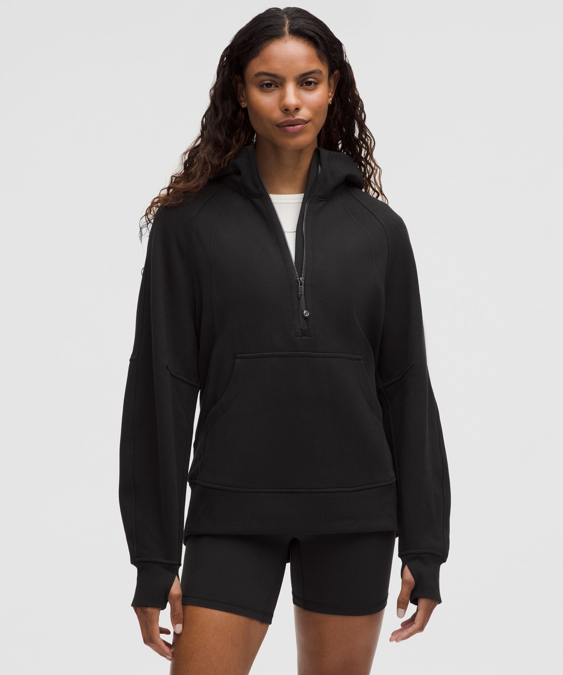Scuba Oversized Half-Zip Hoodie *Long