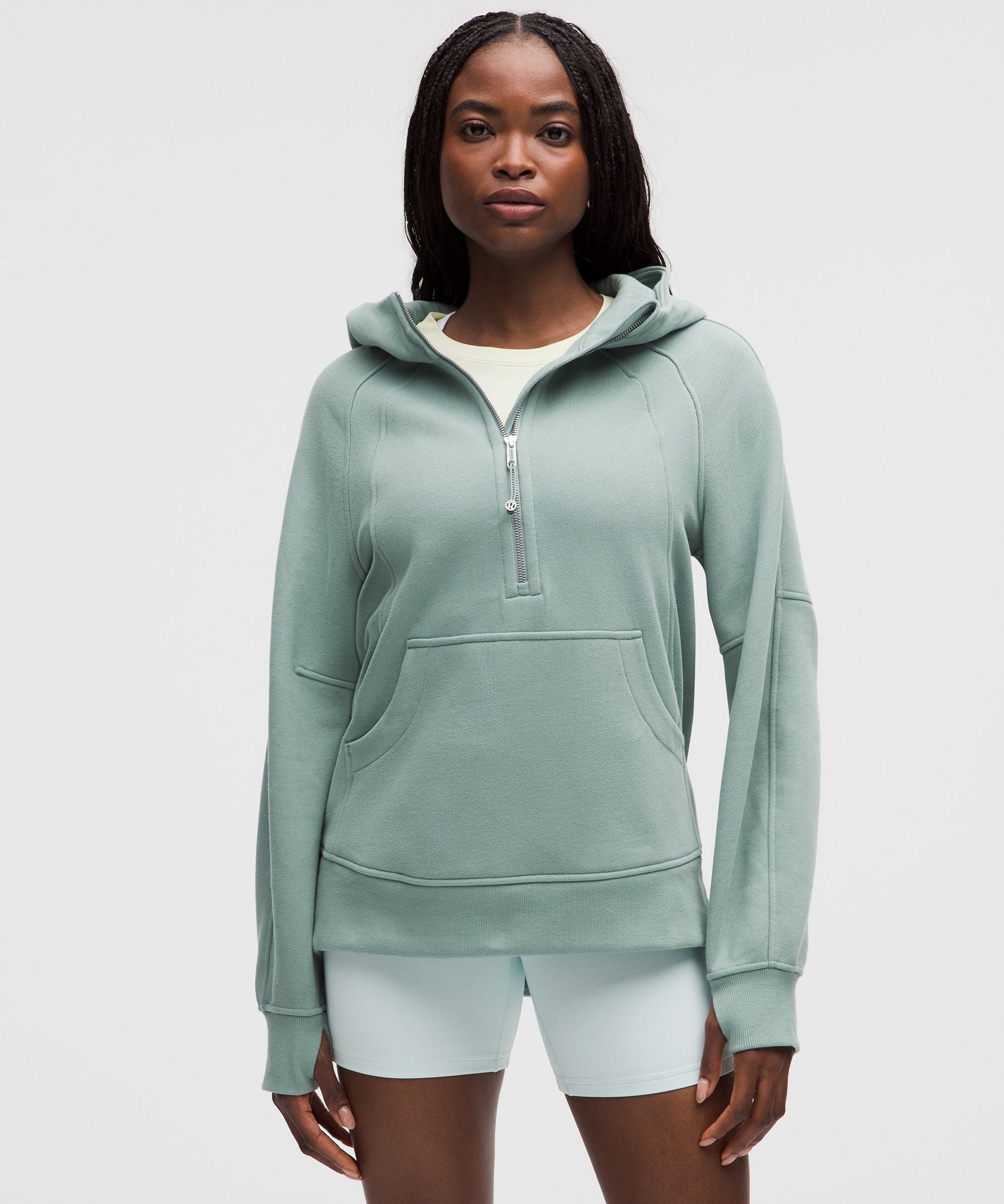 Scuba Oversized Half-Zip Hoodie *Long