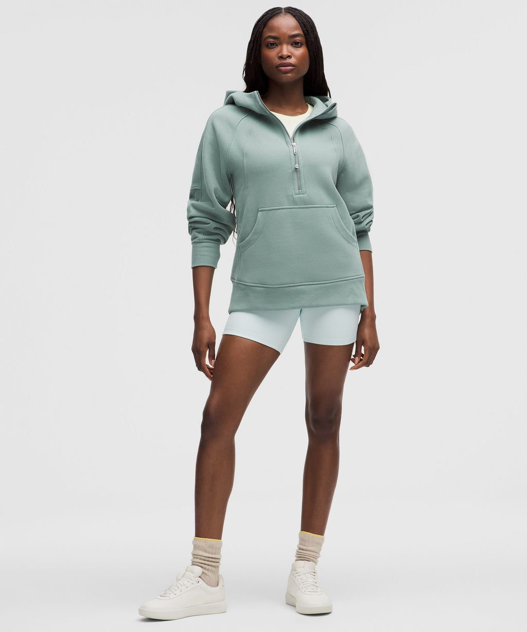 Scuba Oversized Half-Zip Hoodie *Long