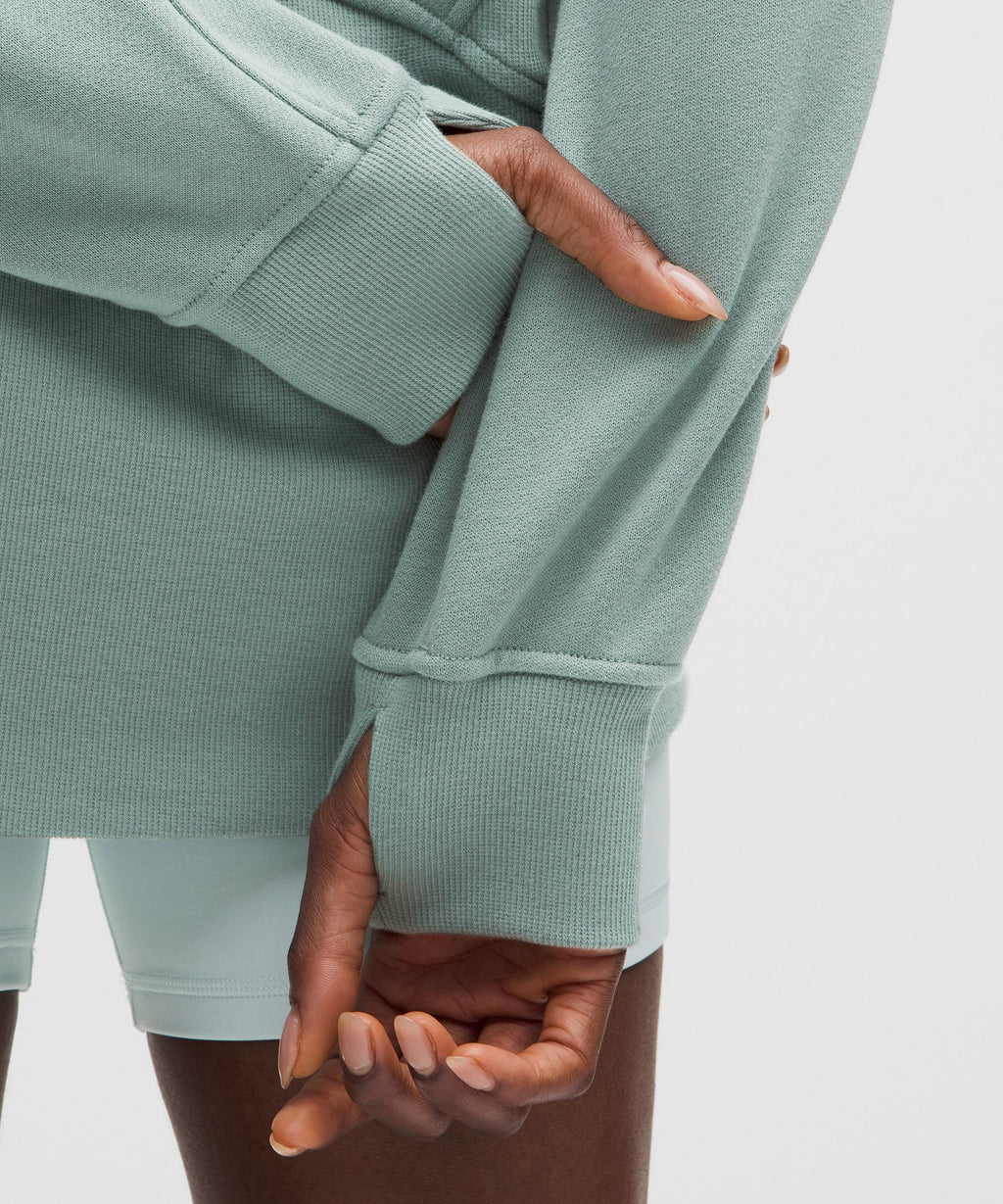 Scuba Oversized Half-Zip Hoodie *Long