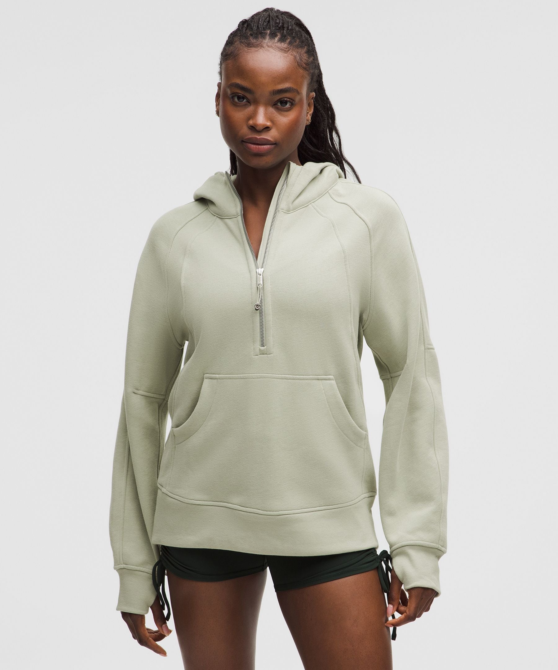 Scuba Oversized Half-Zip Hoodie *Long
