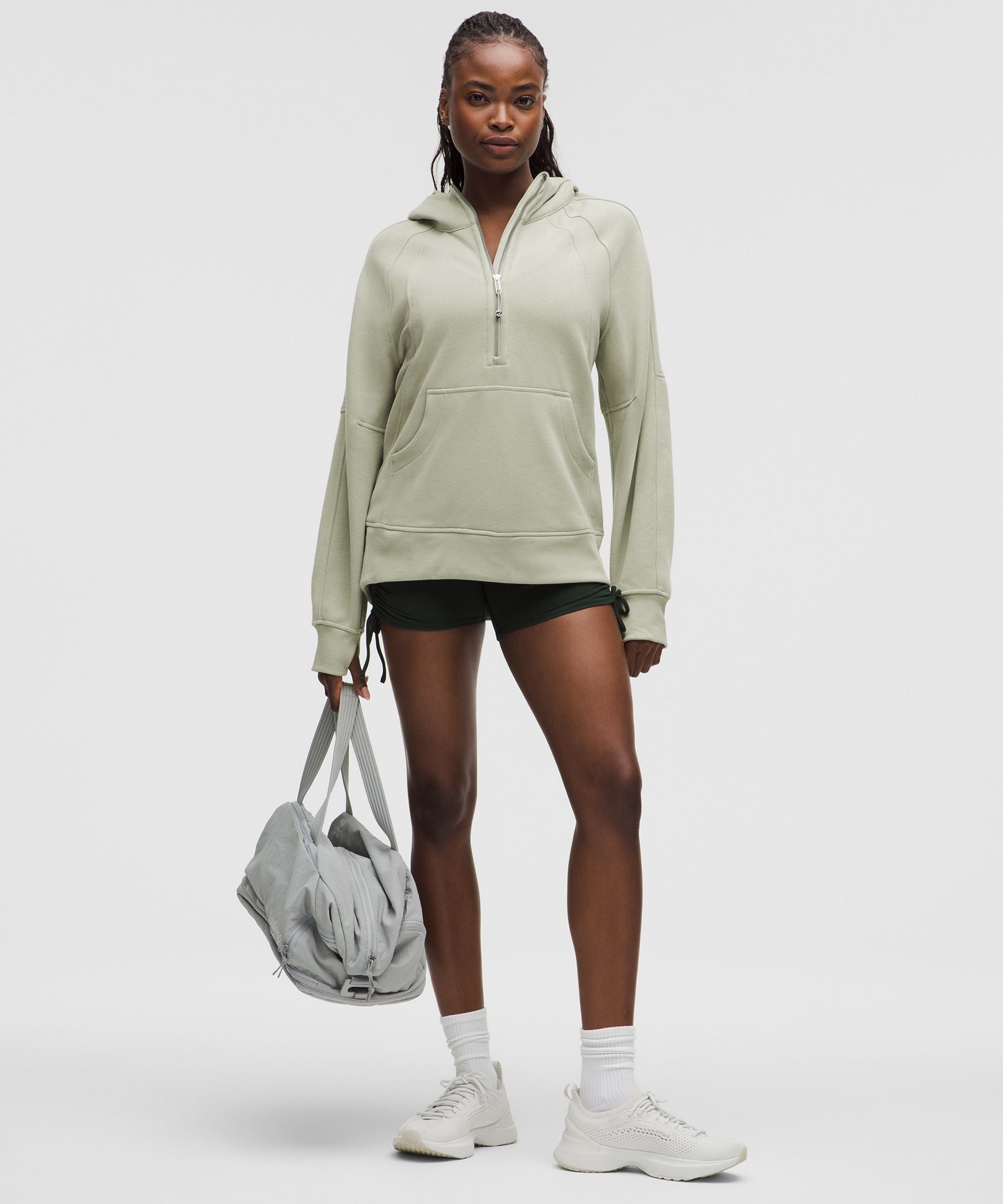 Scuba Oversized Half-Zip Hoodie *Long