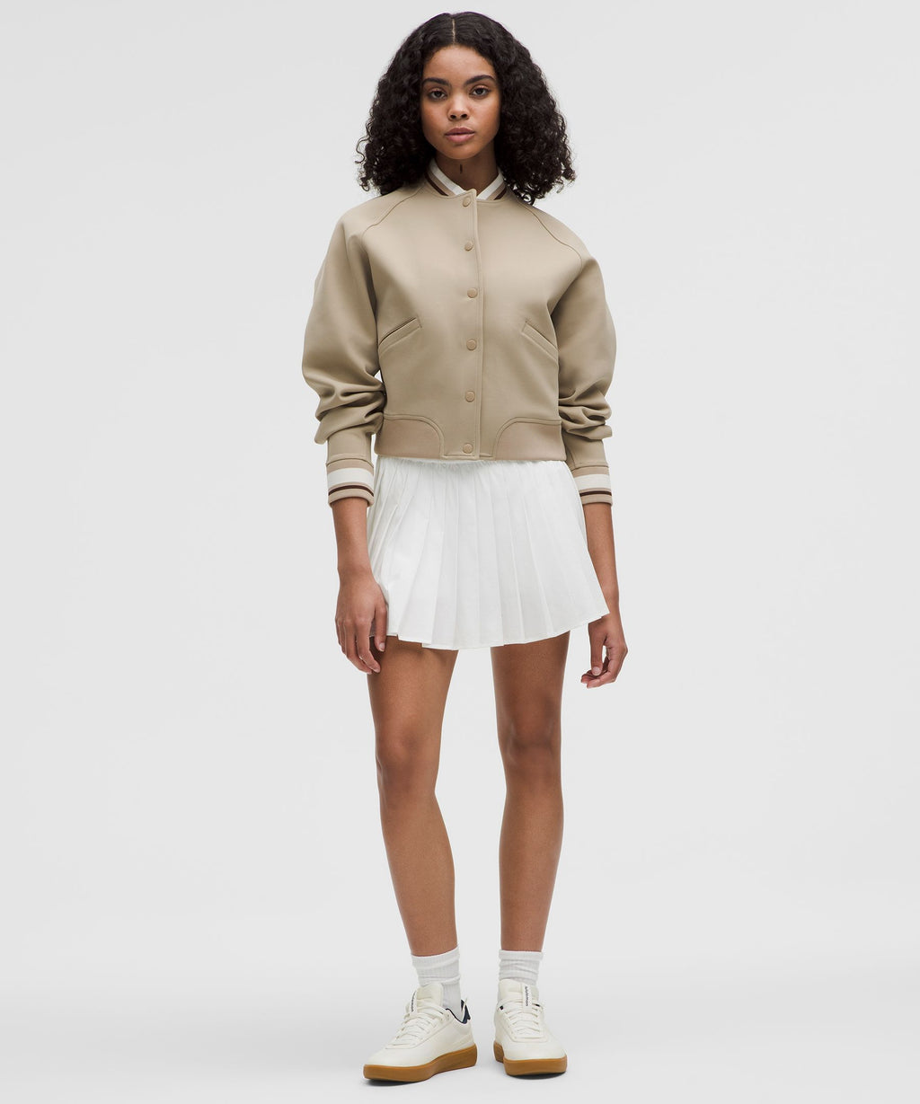 Snap-Front Collegiate Jacket