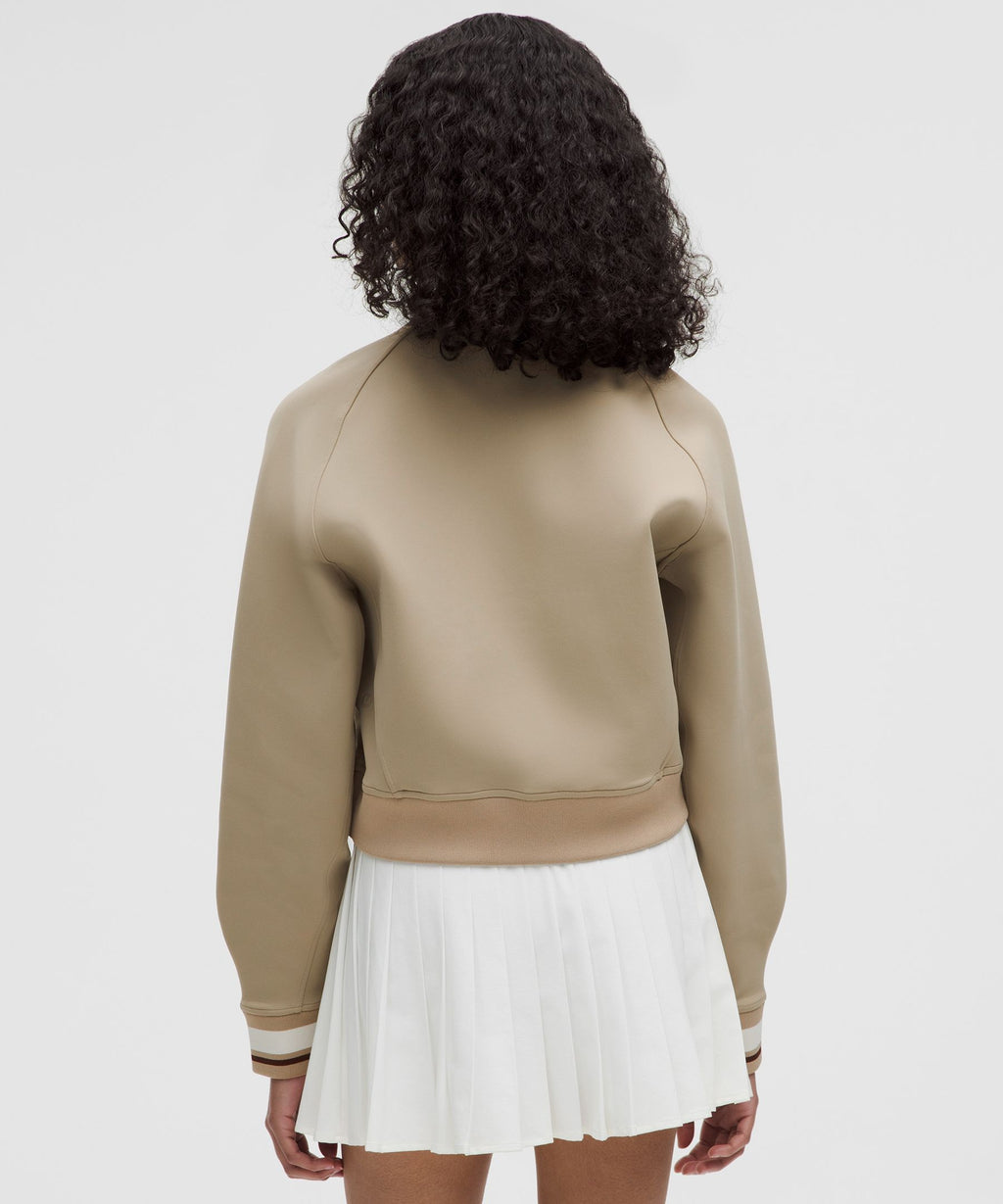 Snap-Front Collegiate Jacket