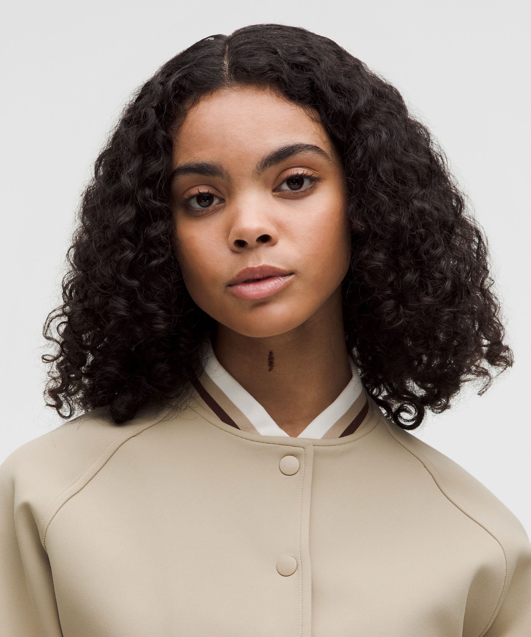 Snap-Front Collegiate Jacket