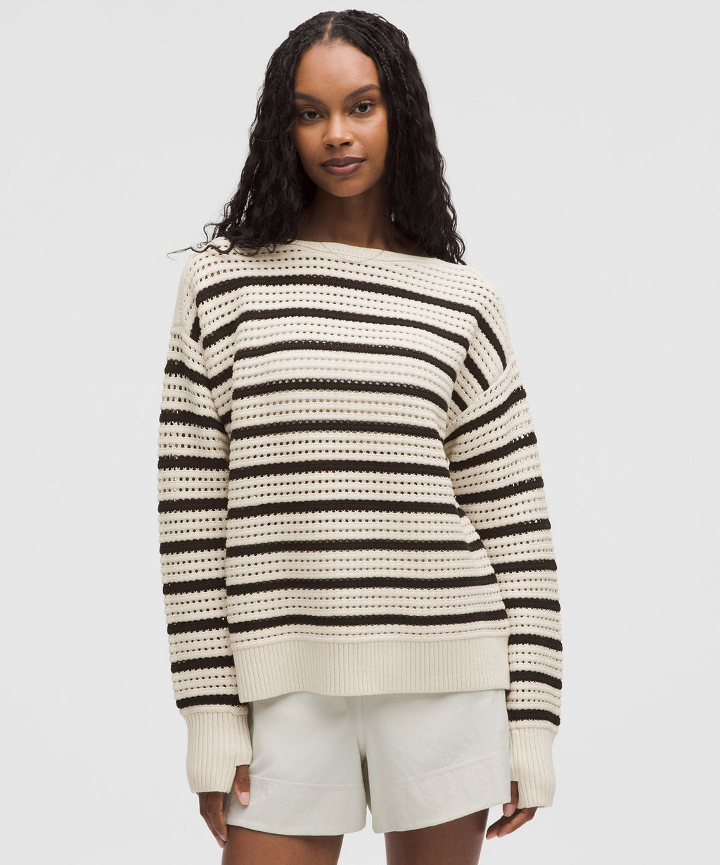 Cotton Crochet Pullover