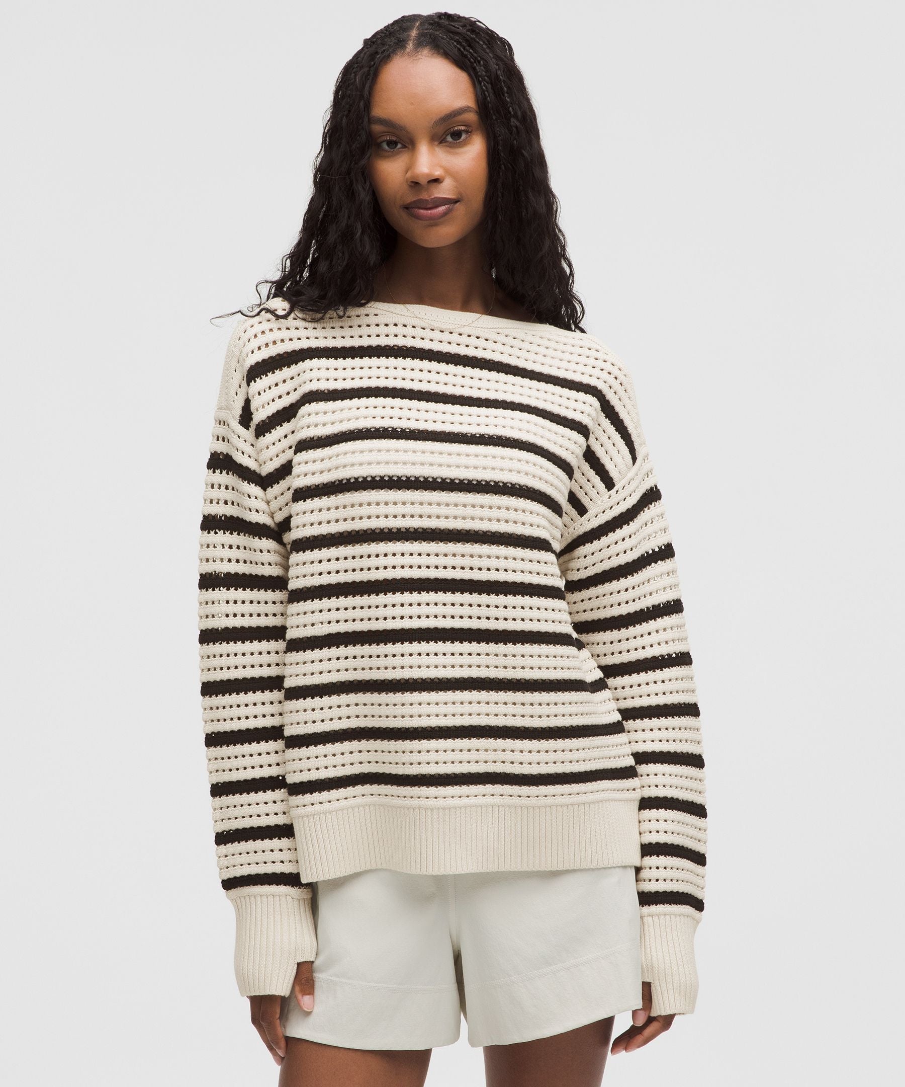 Cotton Crochet Pullover
