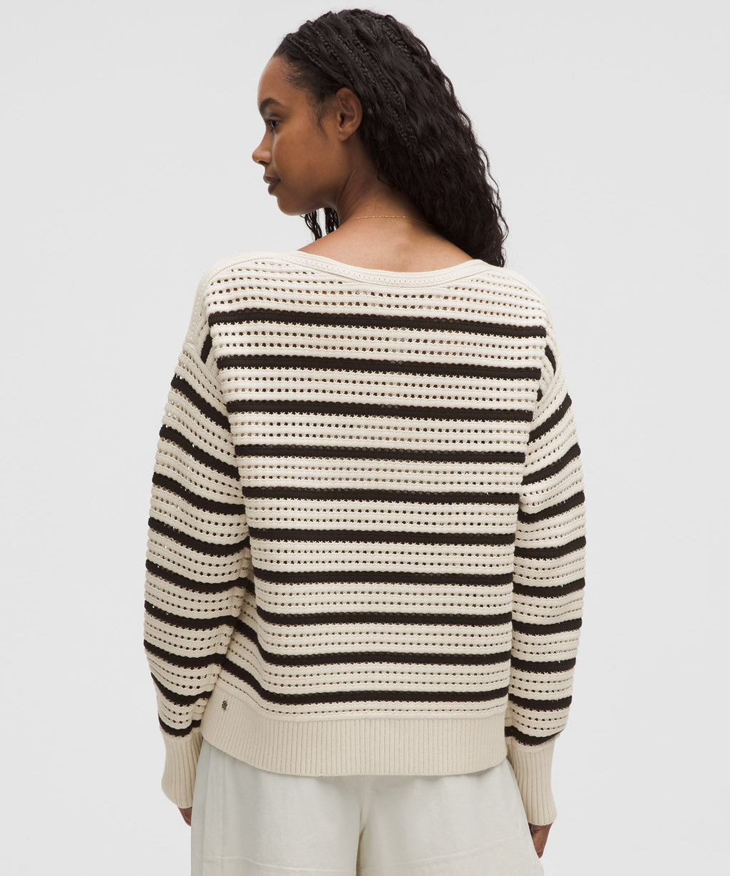 Cotton Crochet Pullover