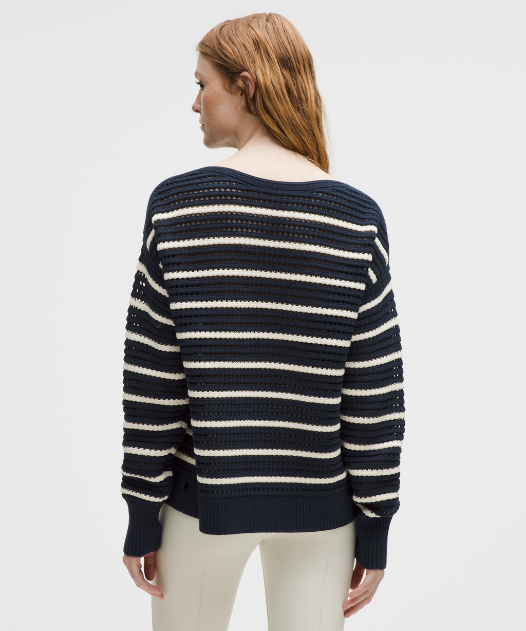 Cotton Crochet Pullover