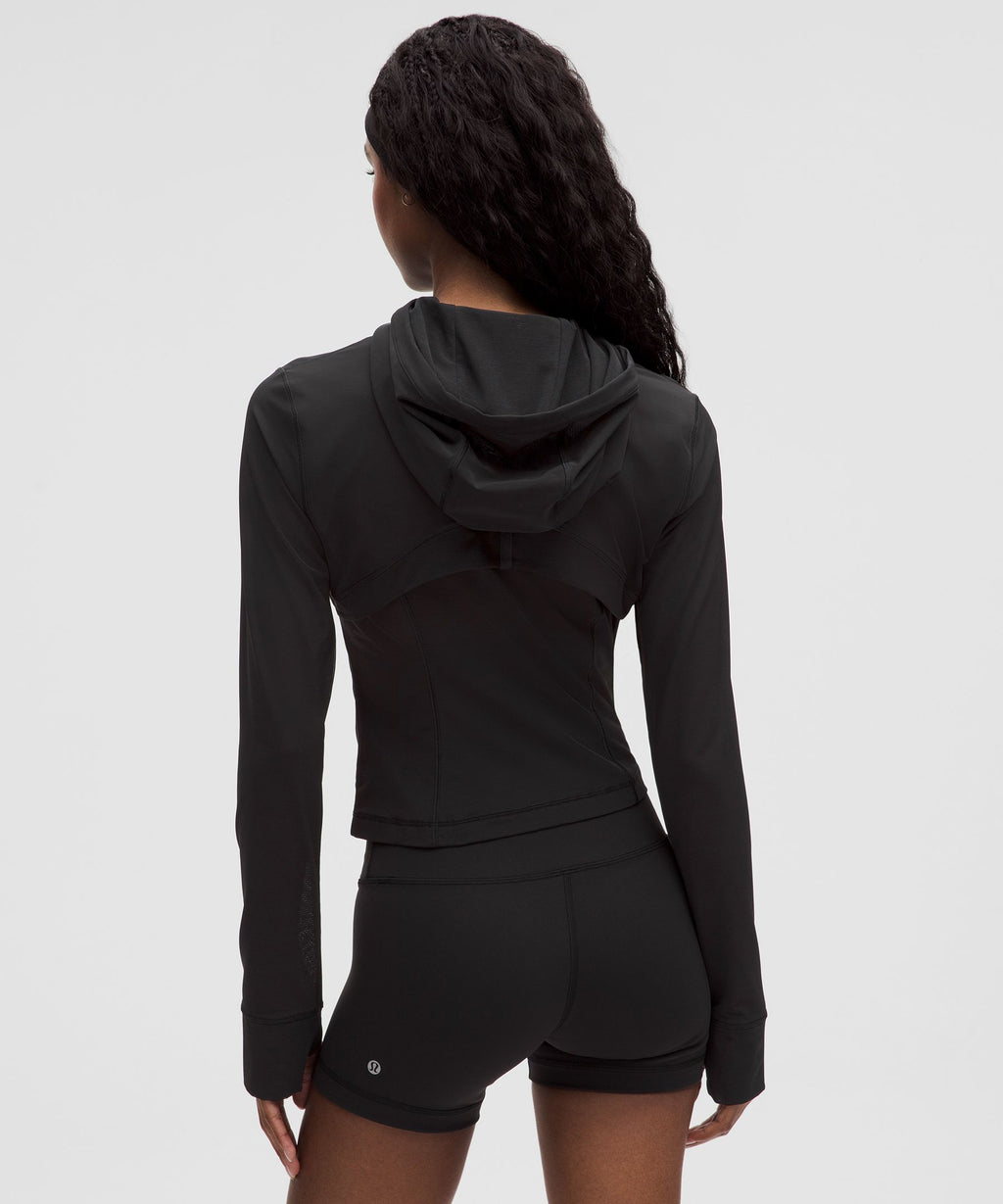 Define Cropped Hooded Jacket *Mesh