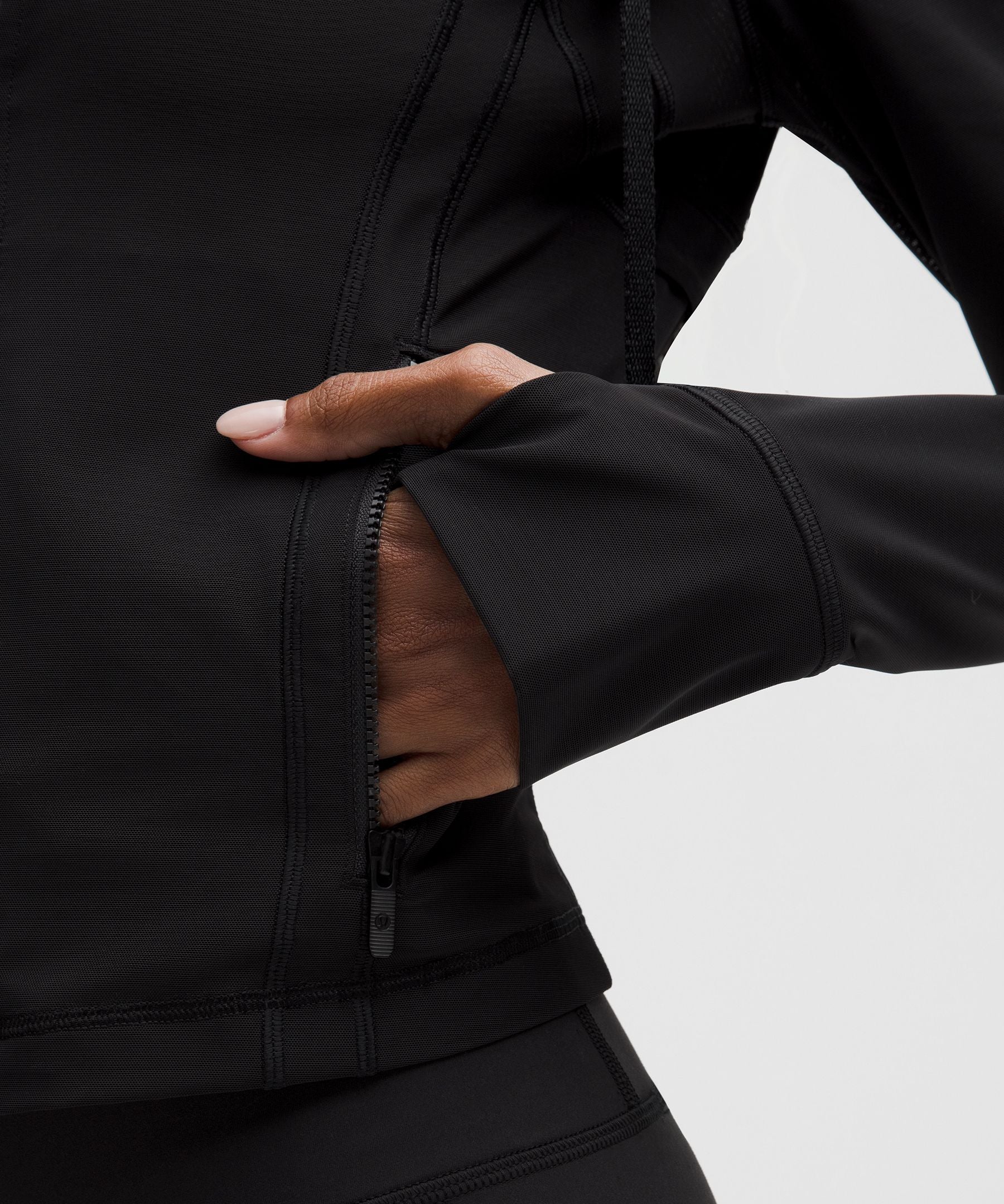 Define Cropped Hooded Jacket *Mesh