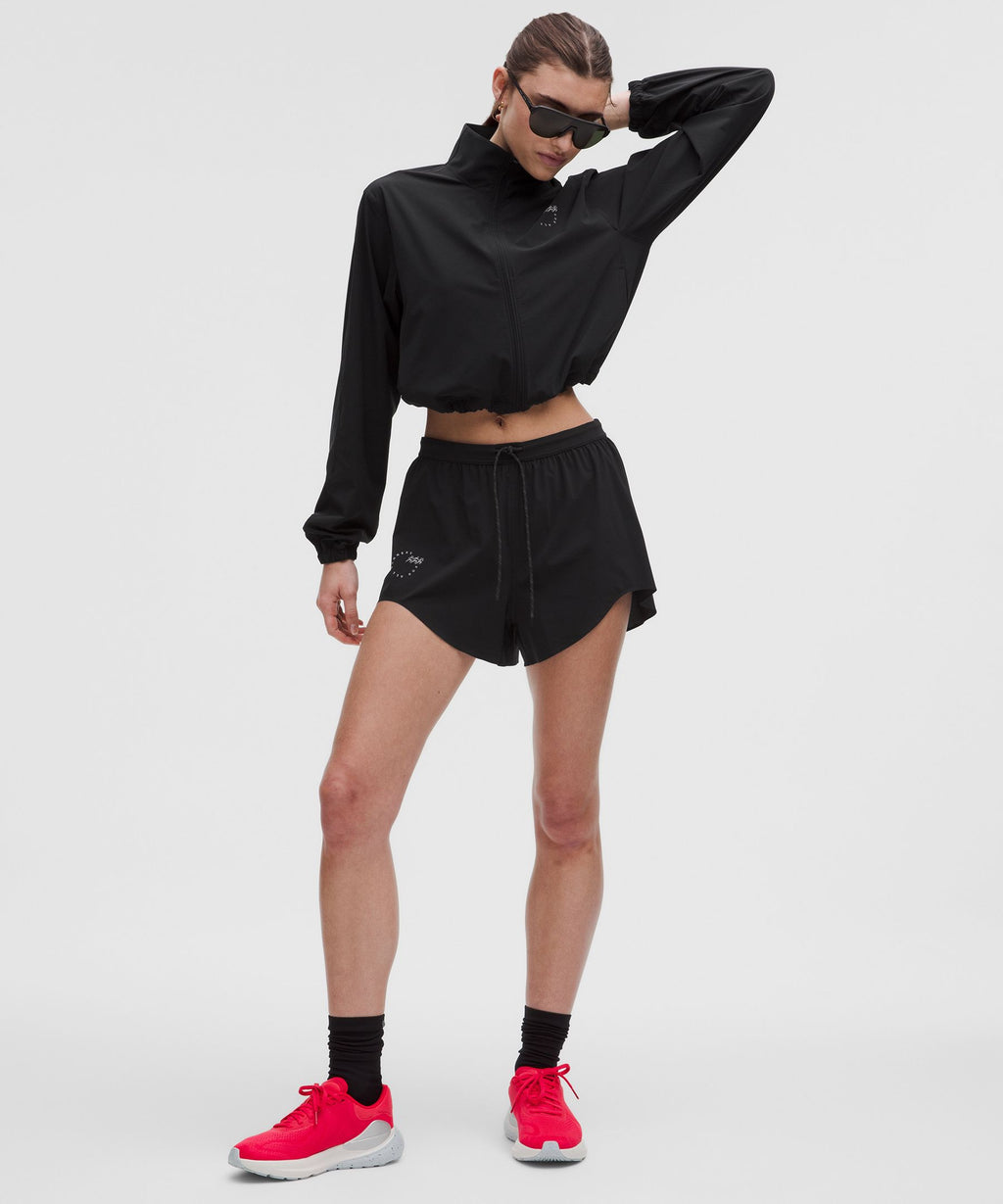 Mile Maker Run Crew Graphic Cinch-Hem Jacket