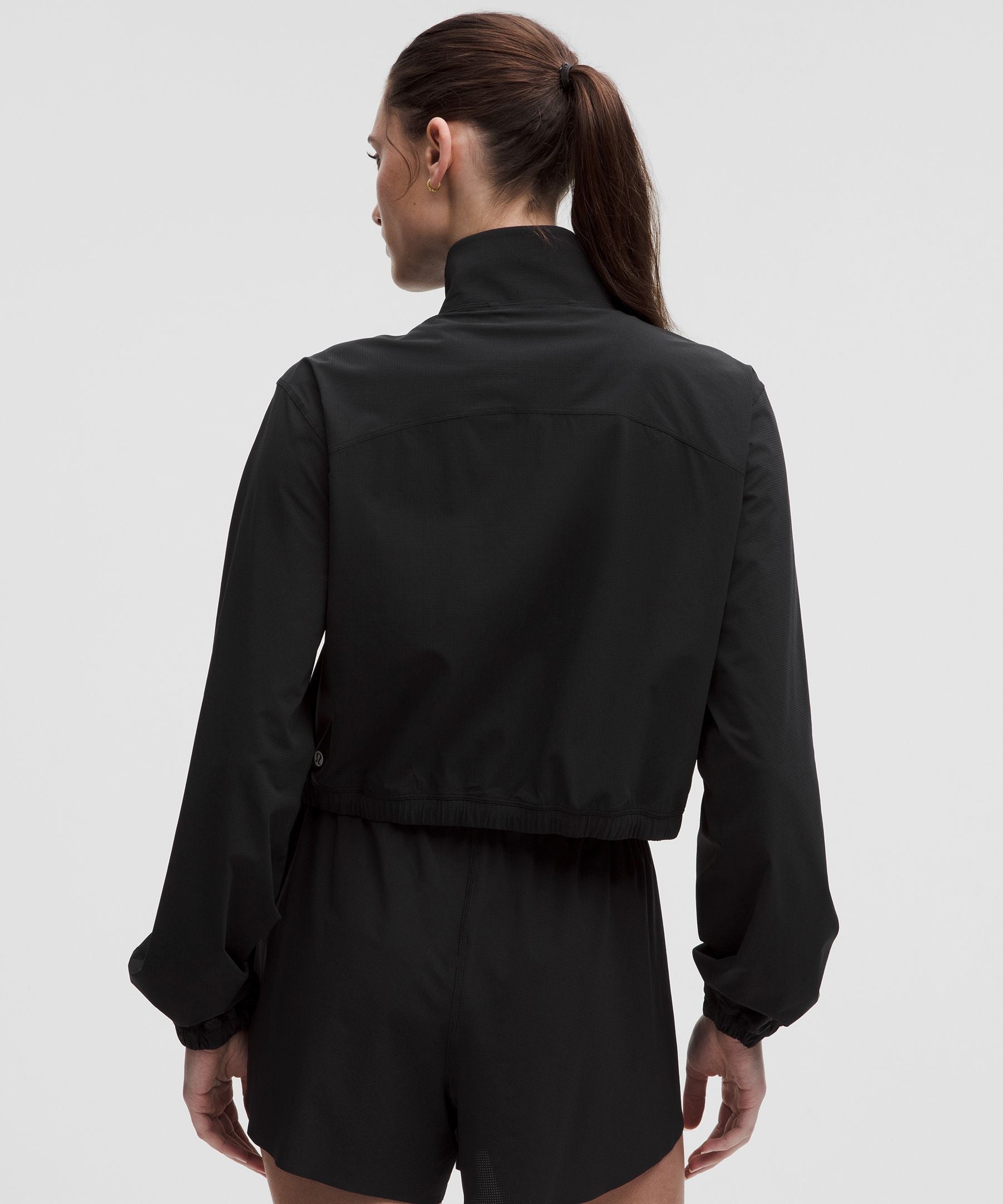 Mile Maker Run Crew Graphic Cinch-Hem Jacket