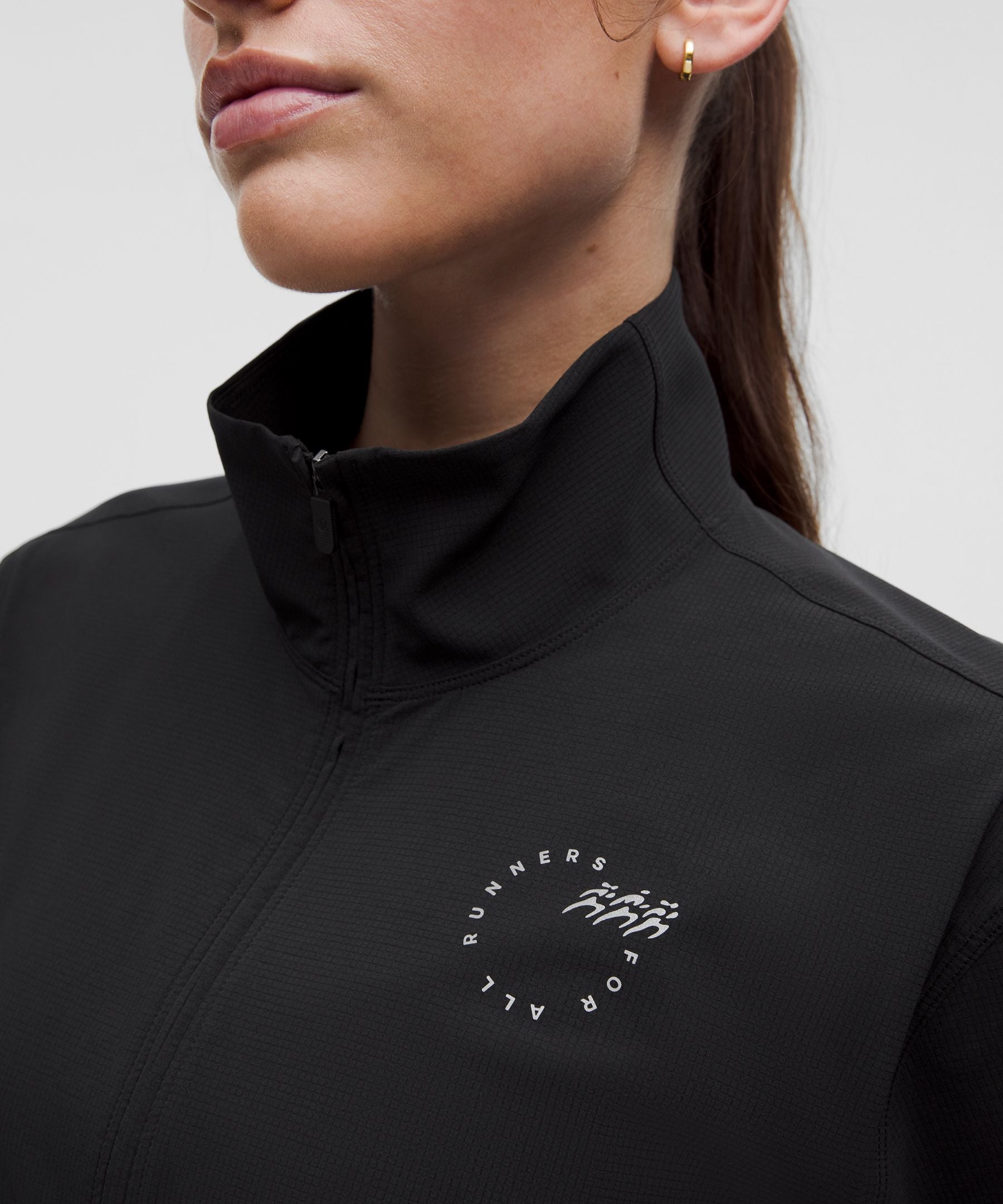 Mile Maker Run Crew Graphic Cinch-Hem Jacket