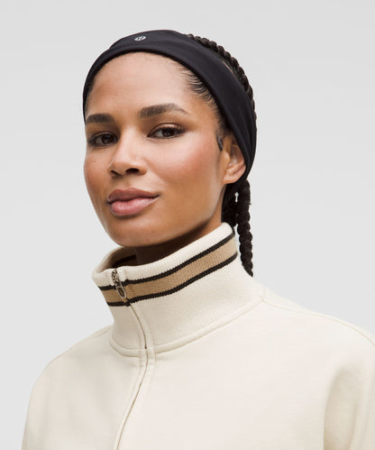 Perfectly Oversized Ringer Funnel-Neck Half Zip