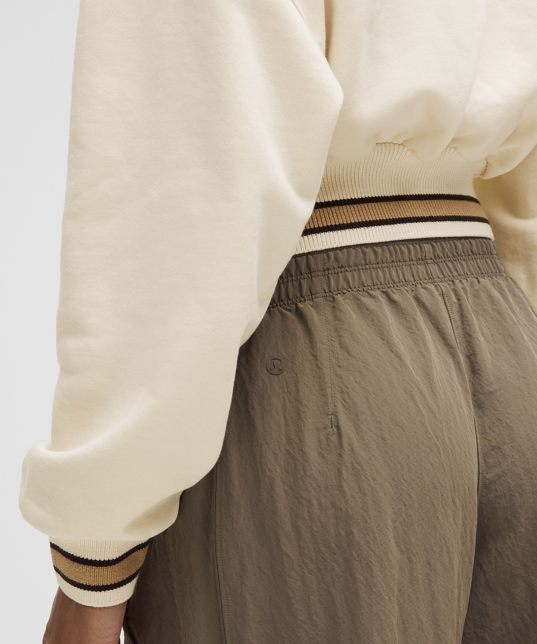 Perfectly Oversized Ringer Funnel-Neck Half Zip