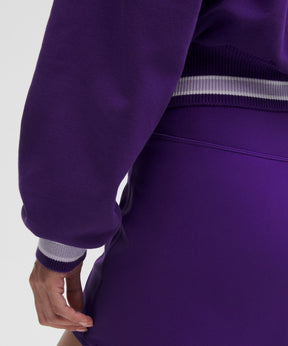 Perfectly Oversized Ringer Funnel-Neck Half Zip