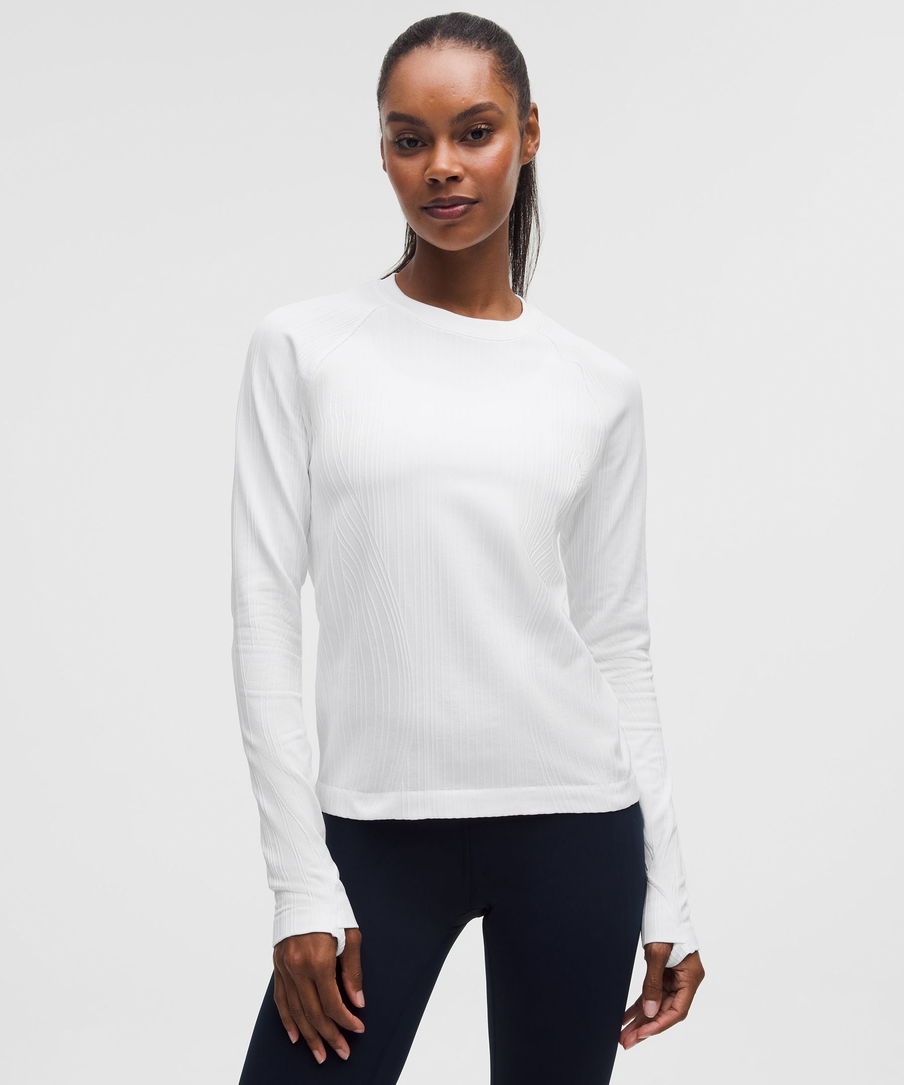 Rest Less Variegated Ribbed Pullover