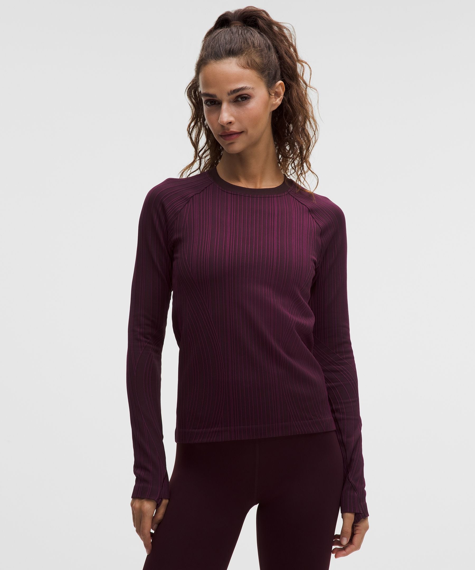 Rest Less Variegated Ribbed Pullover