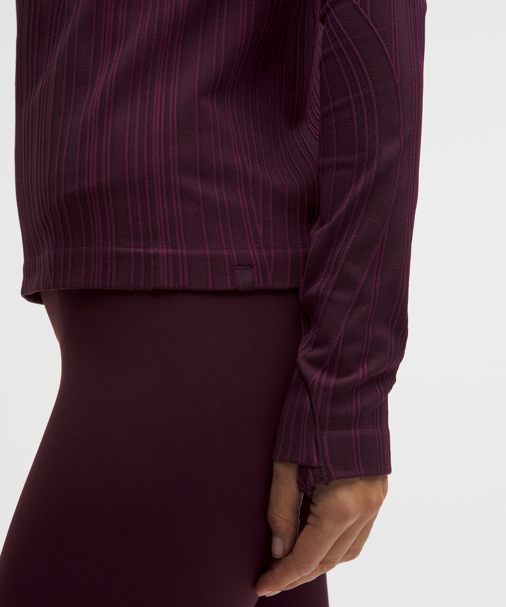 Rest Less Variegated Ribbed Pullover