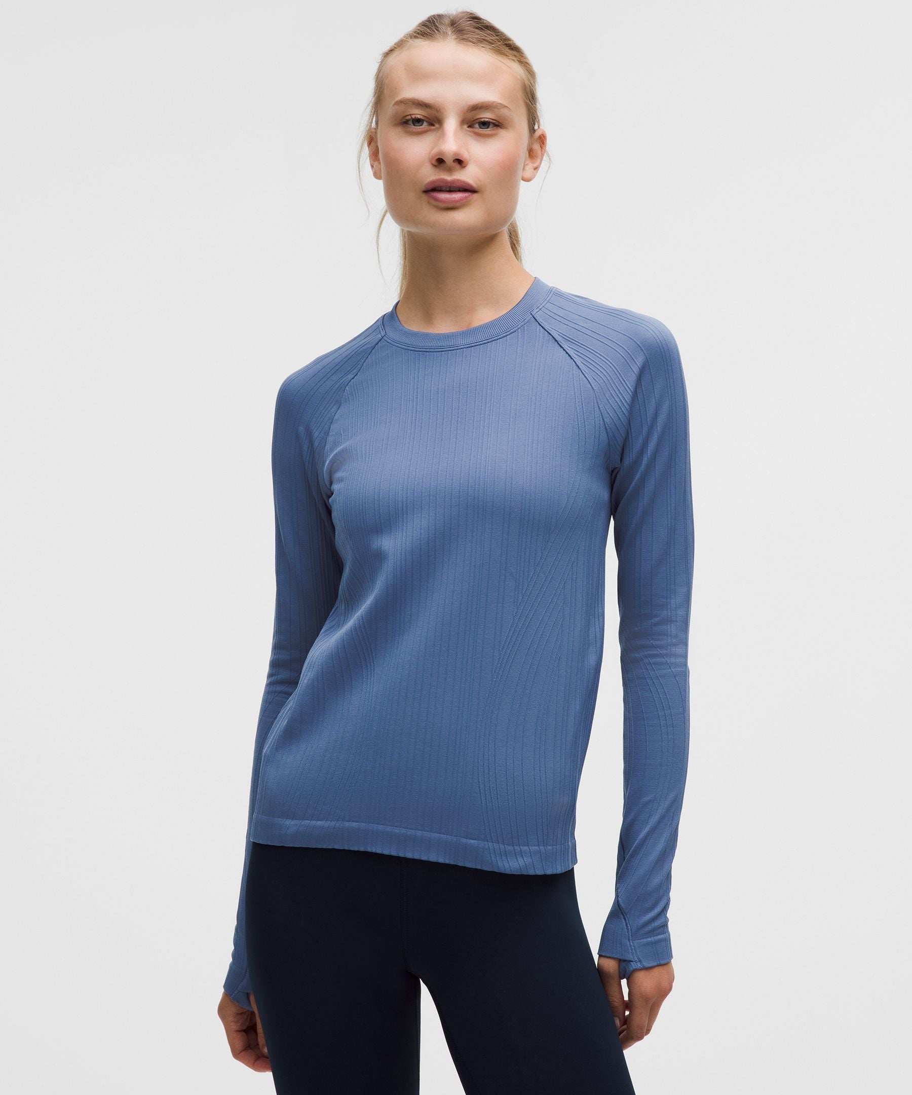 Rest Less Variegated Ribbed Pullover