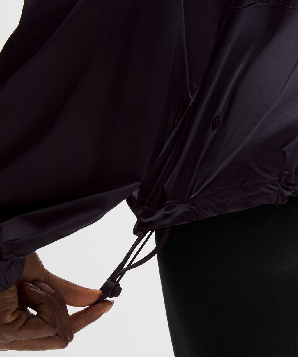 Stretch-Satin Flocked Training Jacket