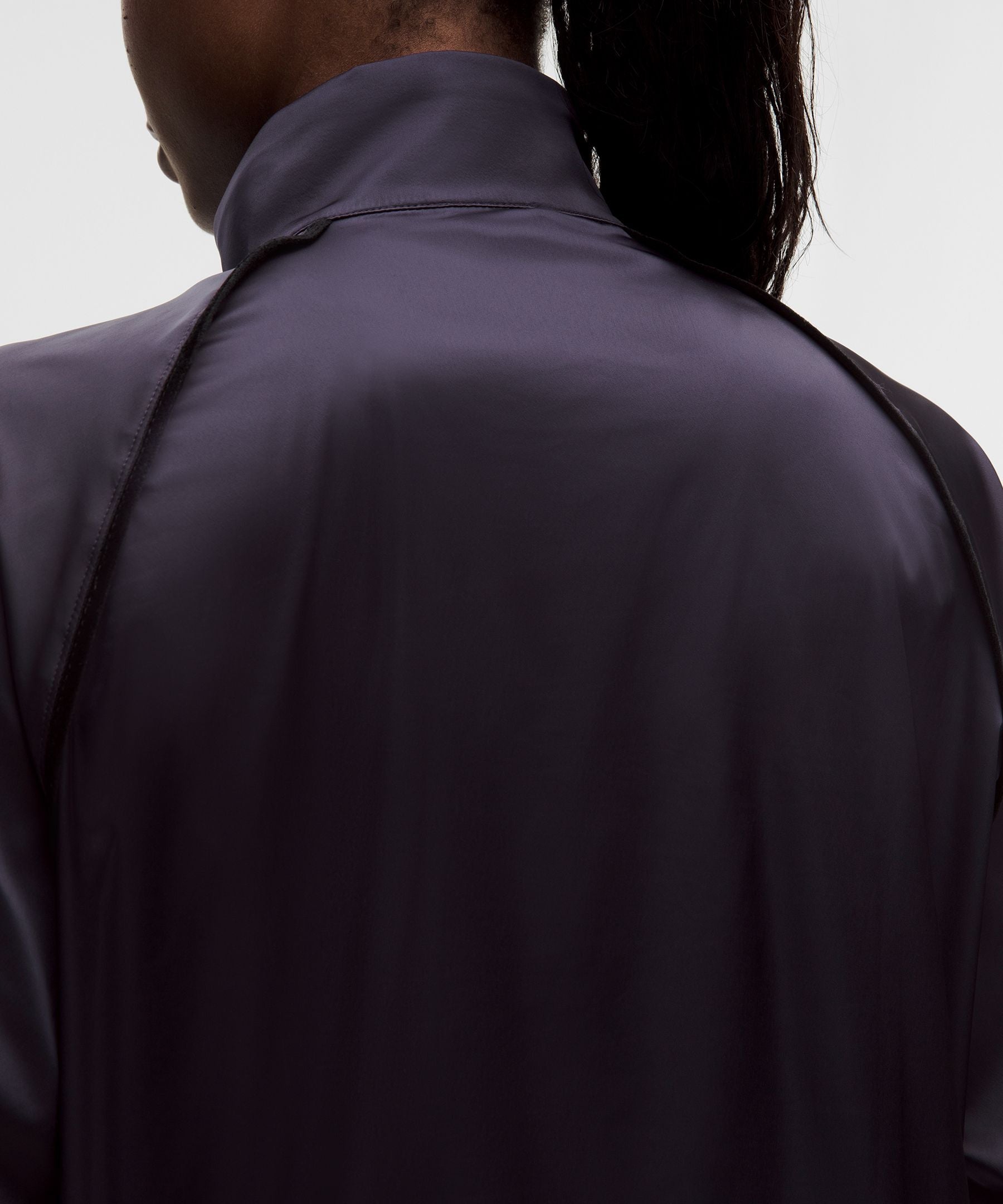 Stretch-Satin Flocked Training Jacket