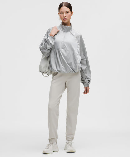Stretch-Satin Flocked Training Jacket