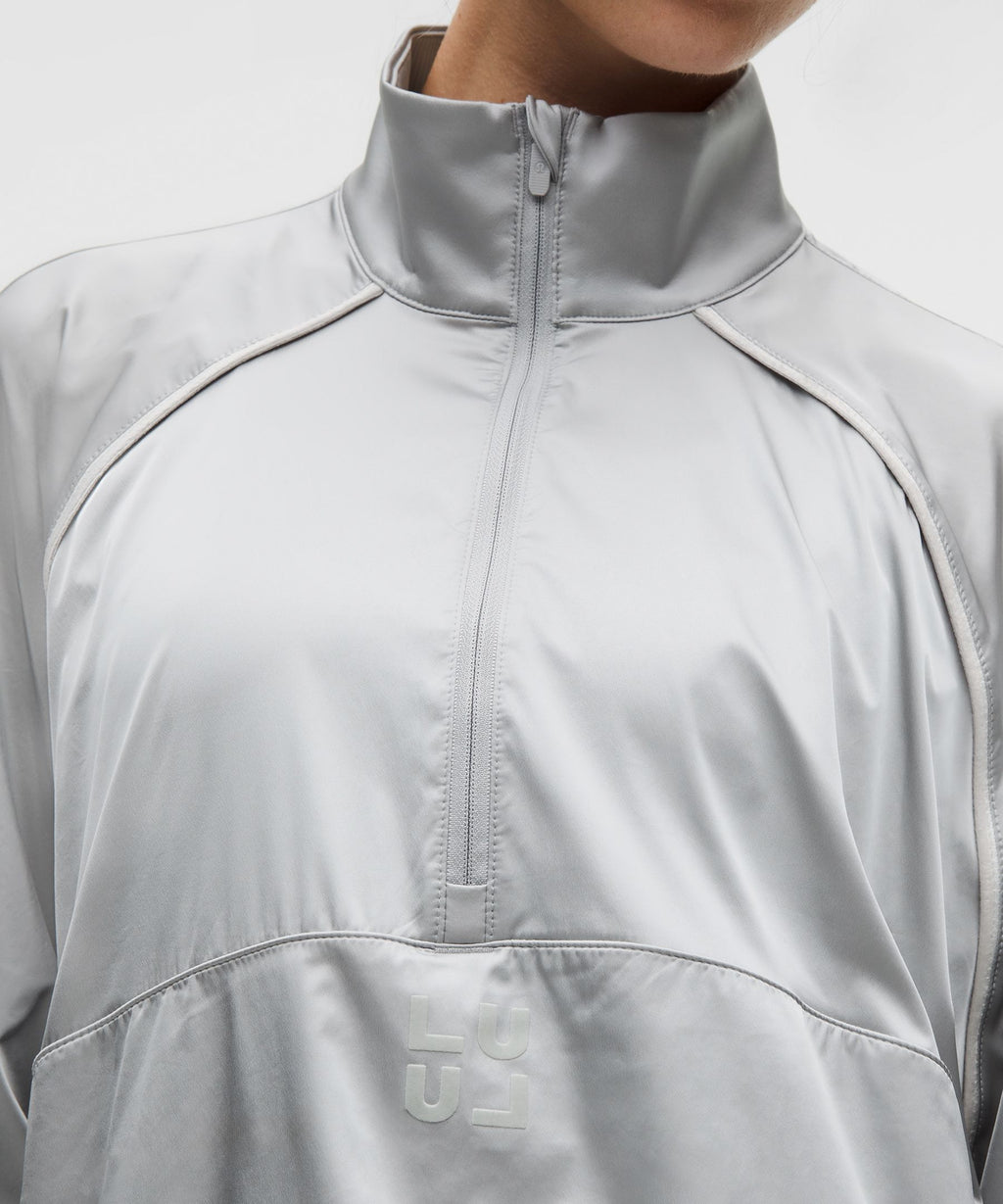 Stretch-Satin Flocked Training Jacket