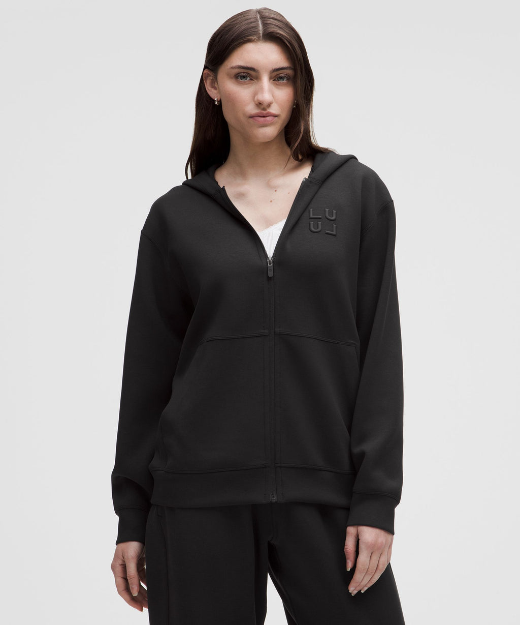 Smooth Spacer Full-Zip Hoodie
