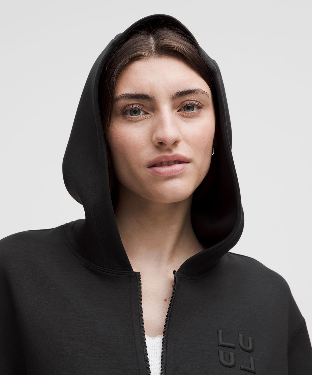 Smooth Spacer Full-Zip Hoodie