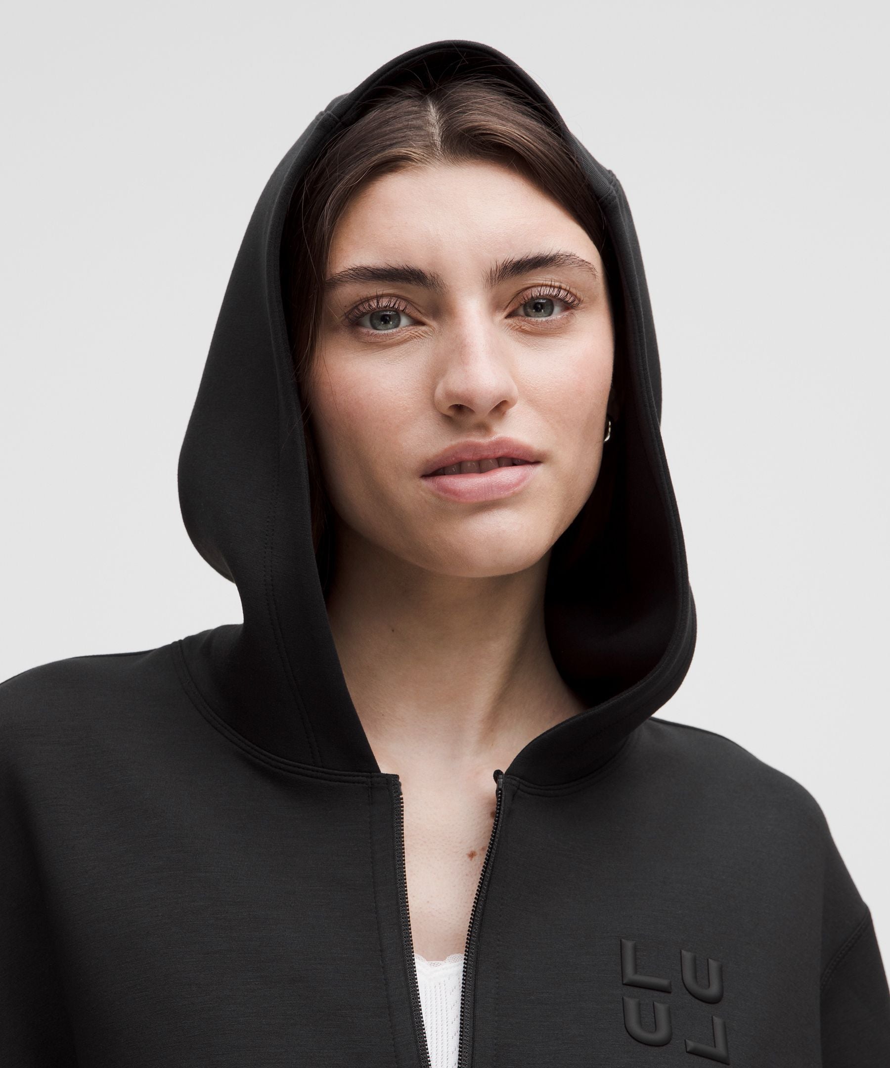 Smooth Spacer Full-Zip Hoodie