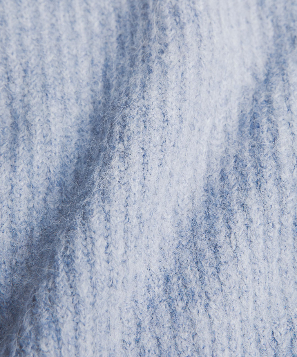 Alpaca-Blend Collared Half-Zip Sweater