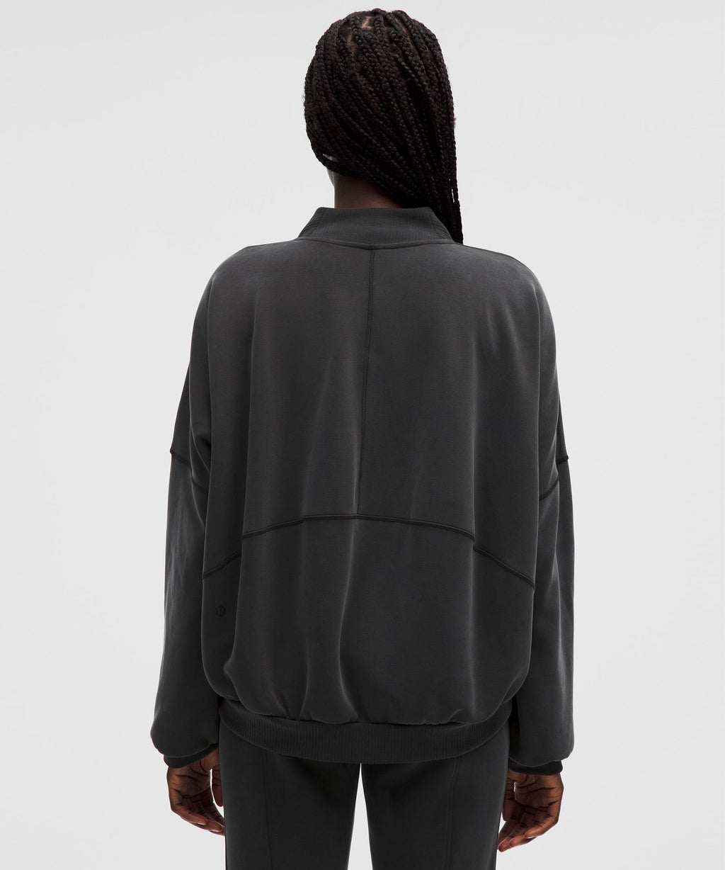 Brushed Softstreme Oversized Bomber Jacket
