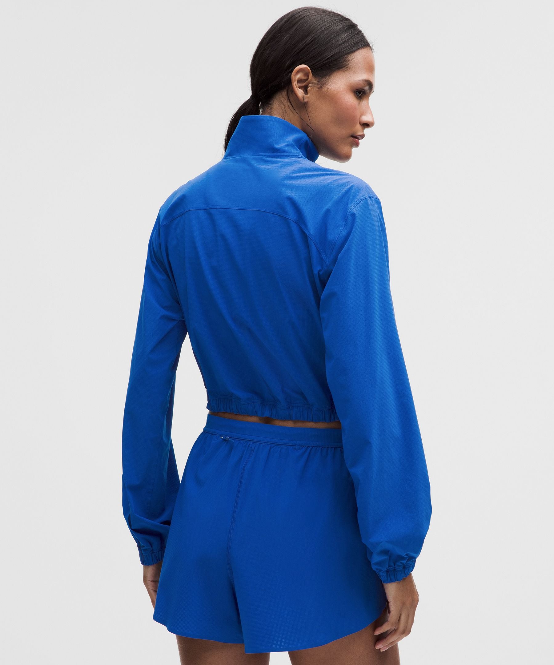 Mile Maker Run Crew Graphic Cinch-Hem Jacket