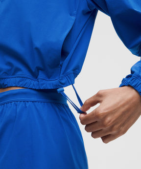 Mile Maker Run Crew Graphic Cinch-Hem Jacket