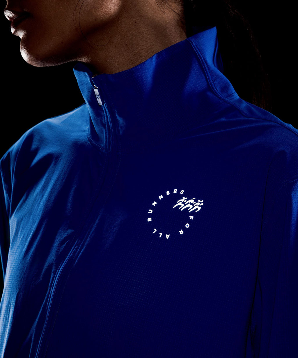 Mile Maker Run Crew Graphic Cinch-Hem Jacket