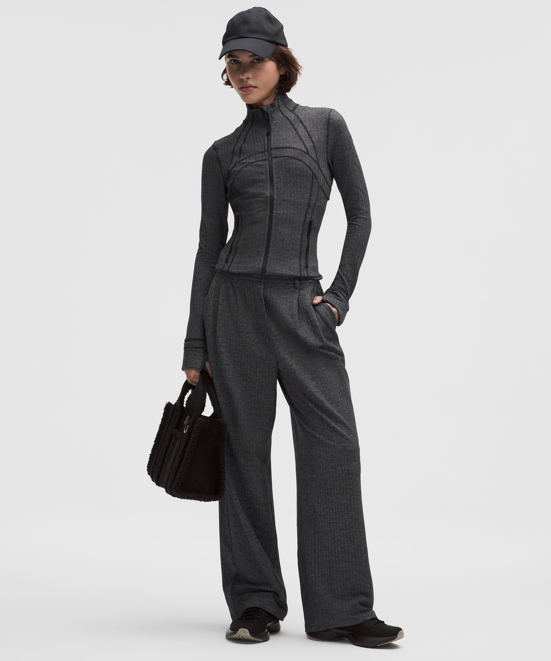 Define Cropped Jacket *Herringbone