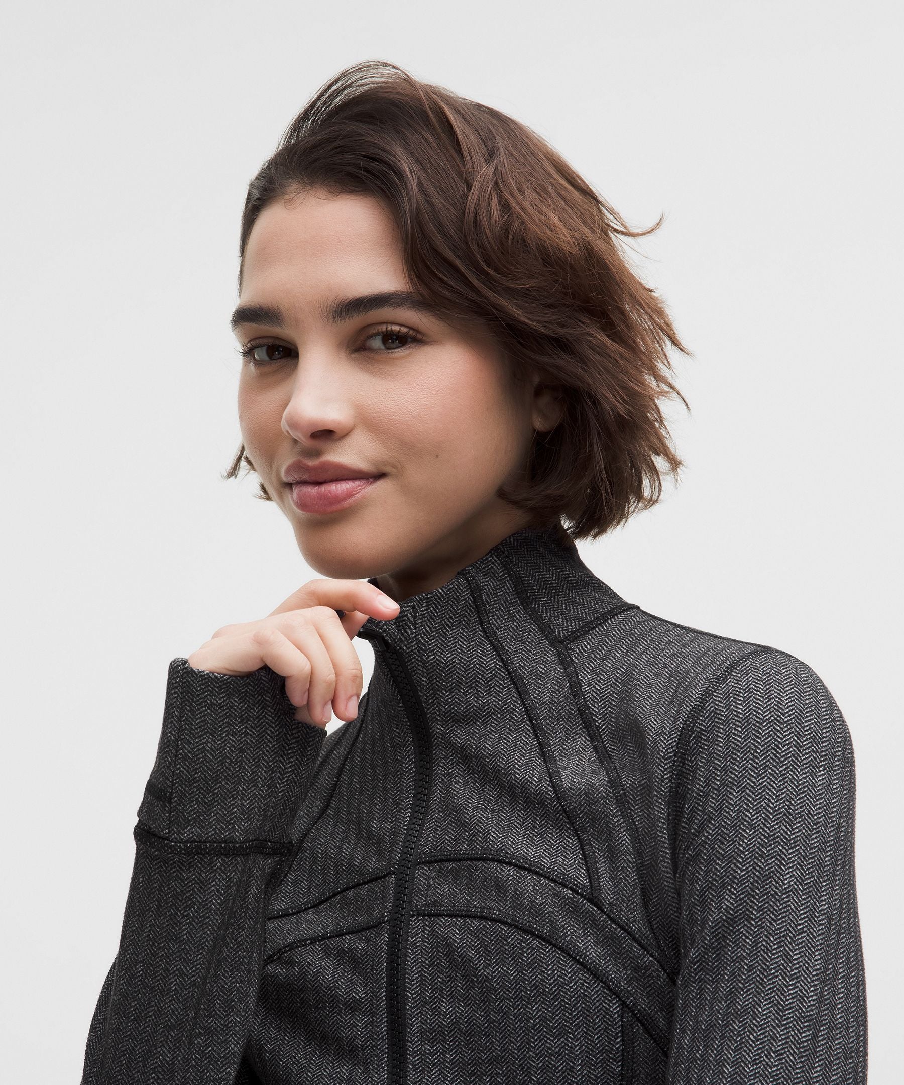 Define Cropped Jacket *Herringbone