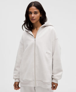 Women's Big Cozy Ultra-Oversized Full-Zip Hoodie *Long
