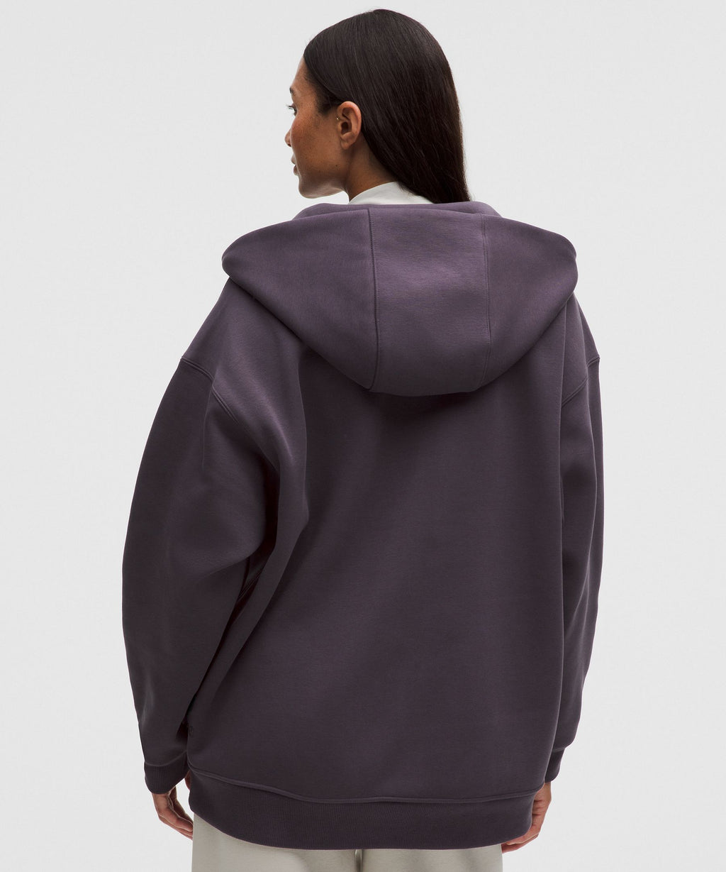 Women's Big Cozy Ultra-Oversized Full-Zip Hoodie *Long